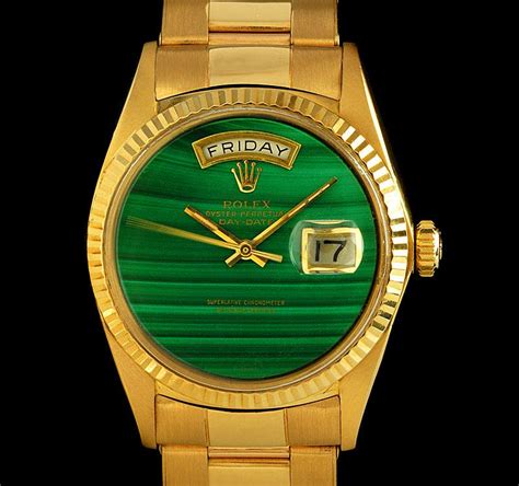 rolex green stone|Rolex with a green face.